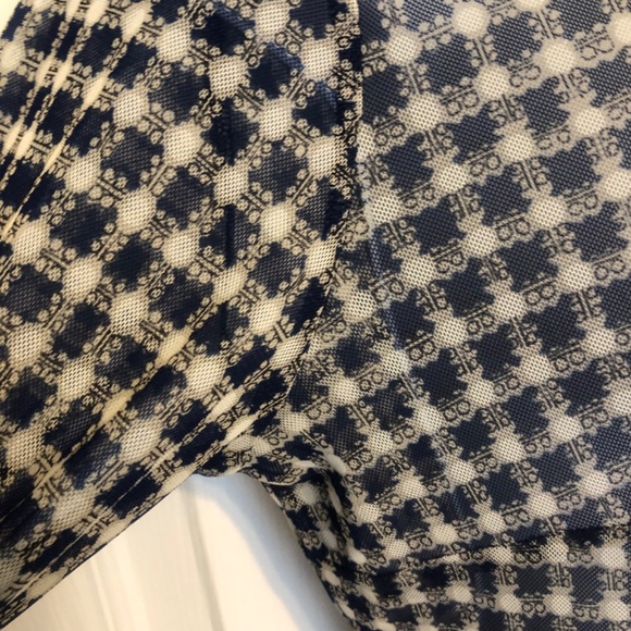 Cabi 736 mesh plaid shirt button down. Medium - Picture 6 of 13